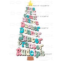 Reindeer #8094 Sublimation transfers - Heat Transfer Graphic