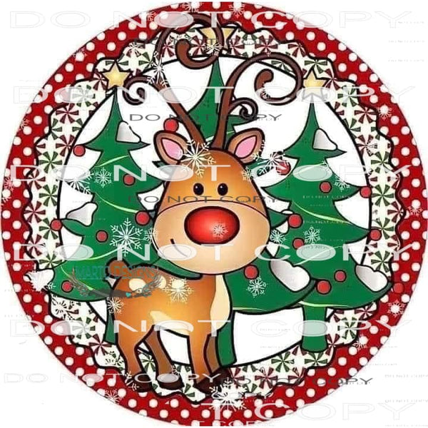 Reindeer #8615 Sublimation transfers - Heat Transfer Graphic
