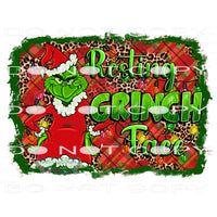 Resting Grinch Face #7428 Sublimation transfers - Heat