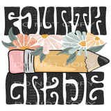 Retro GRADES Adult size PRE K TO 6TH GRADE Sublimation