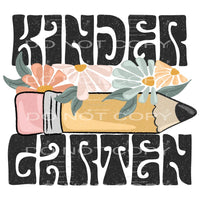 Retro GRADES PRE K TO 6TH GRADE KIDS Sublimation transfers -