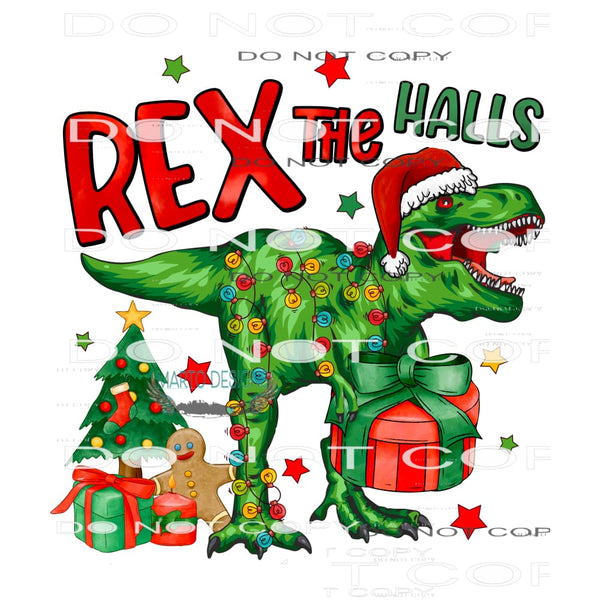 Rex The Halls #8259 Sublimation transfers - Heat Transfer