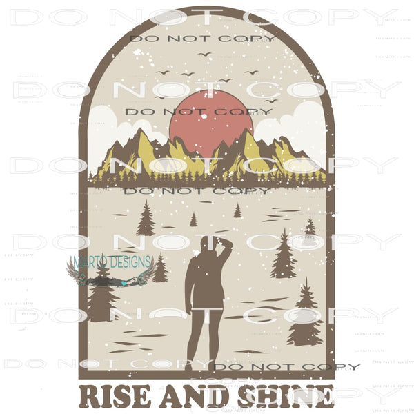 Rise and Shine #11019 Sublimation transfers - Heat Transfer