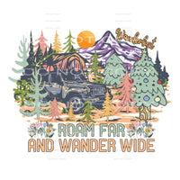 Roam Far And Wonder Wide #5126 Sublimation transfers - Heat