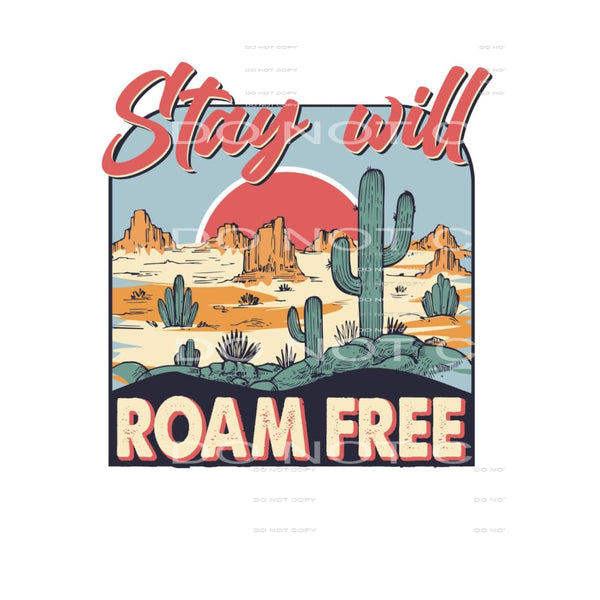 Roam free # 295 sublimation transfer - Heat Transfer Graphic