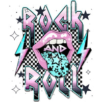 Rock and roll # 1027 - Heat Transfer Graphic Tee - women’s