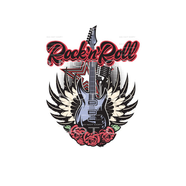 Rock And Roll #4787 Sublimation transfers - Heat Transfer