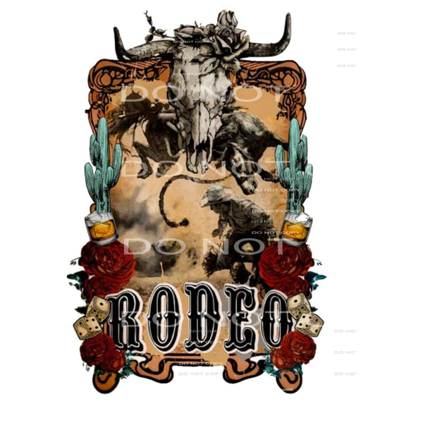 rodeo # 99956 Sublimation transfers - Heat Transfer Graphic