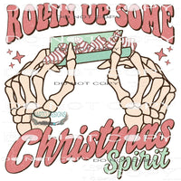 Rollin Up Some Christmas Spirit #8203 Sublimation transfers