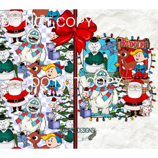 Rudolph And Friends #7553 Sublimation transfers - Heat