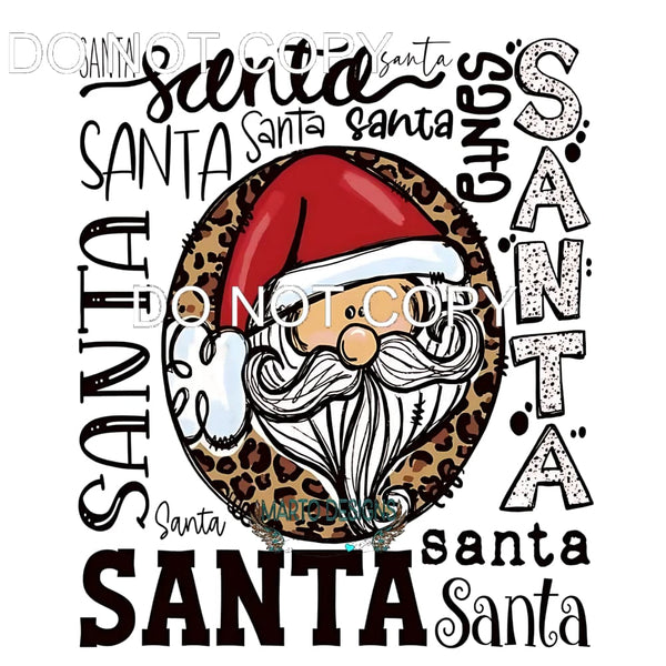 Santa #195 Sublimation transfers - Heat Transfer Graphic