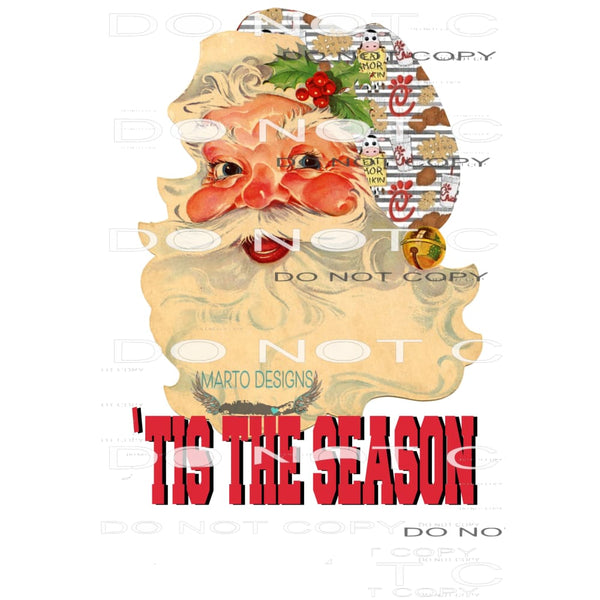 santa chick fil a # 7191 Sublimation transfers - Heat