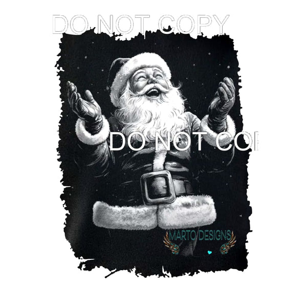 santa Jolly # 7782 Sublimation transfers - Heat Transfer