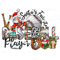 Santa’s Favorite Baseball Player #10748 Sublimation