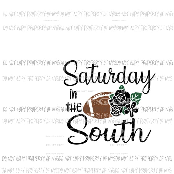 Saturday In The South # 3 Marshall football black rose West Virginia Sublimation transfers Heat Transfer