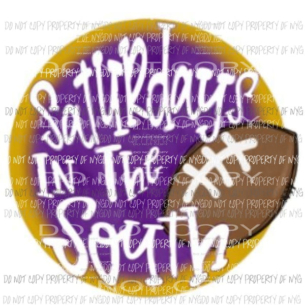 saturdays purple Sublimation transfers Heat Transfer