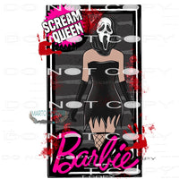Scream Queen Barbie #6097 Sublimation transfers - Heat