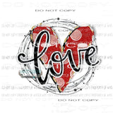 Screen Print Love Heart color These can go on any color any Fabric Heat Transfer