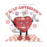 Self-Love Club #9079 Sublimation transfers - Heat Transfer