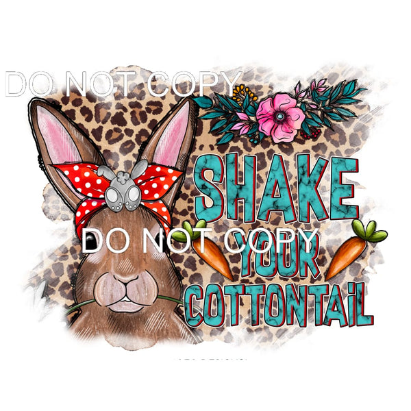 Shake Your Cottontail #9886 Sublimation transfers - Heat