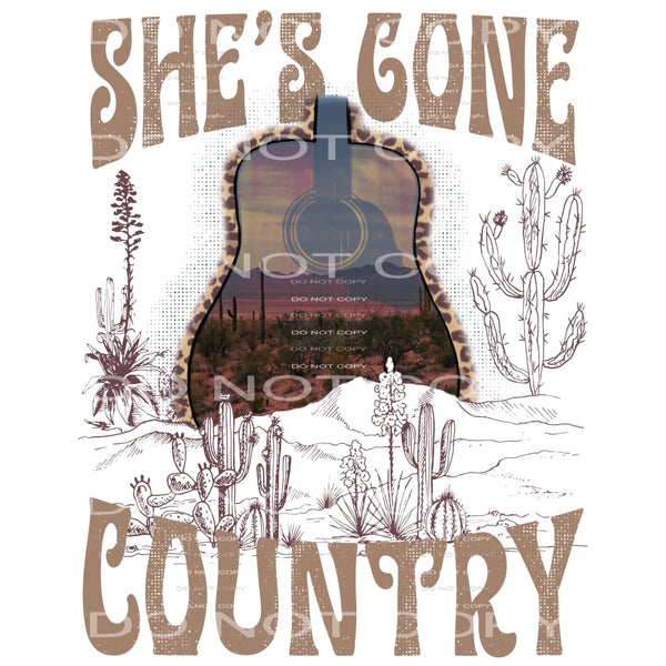 Shes gone country # 746 Sublimation transfers - Heat