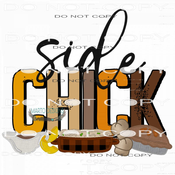 Side Chick #7606 Sublimation transfers - Heat Transfer