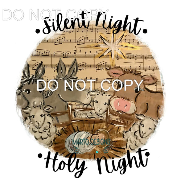 Silent Night #152 Sublimation transfers - Heat Transfer