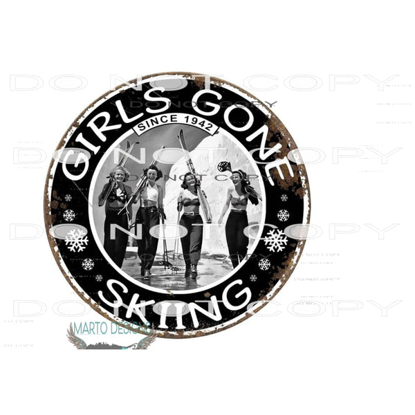 skiing 1 Sublimation transfers - Heat Transfer Graphic Tee