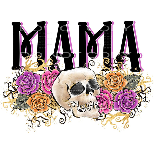 Skull Mama # 809 Sublimation transfers - Heat Transfer