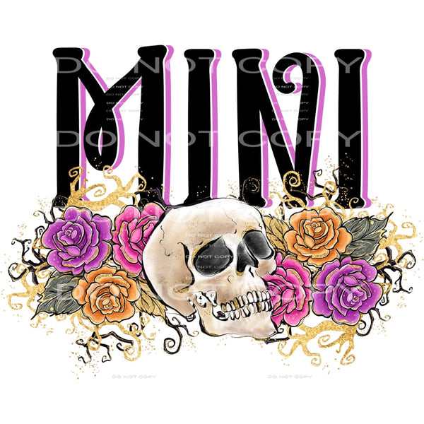 Skull mini # 810 Sublimation transfers - Heat Transfer