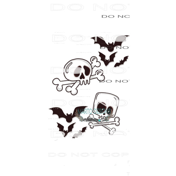 Skull Sleeve #6710 Sublimation transfers - Heat Transfer