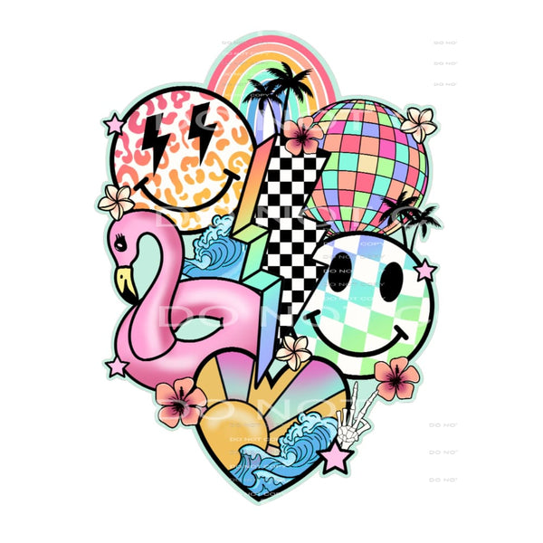 Smiley Summer#4585 Sublimation transfers - Heat Transfer