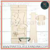 snowman Valentine pallet sign # 013 Wood Laser Blank | DIY
