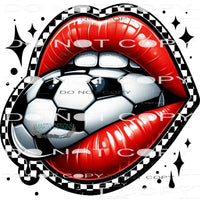 Soccer Lips #10302 Sublimation transfers - Heat Transfer