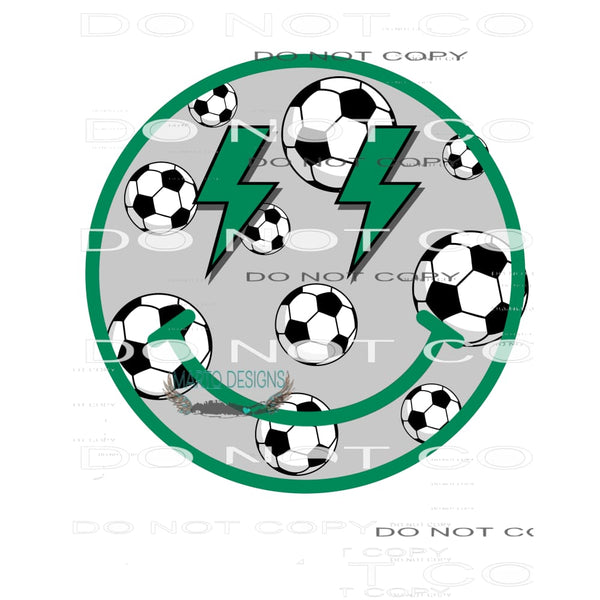 Soccer Smiley #10208 Sublimation transfers - Heat Transfer