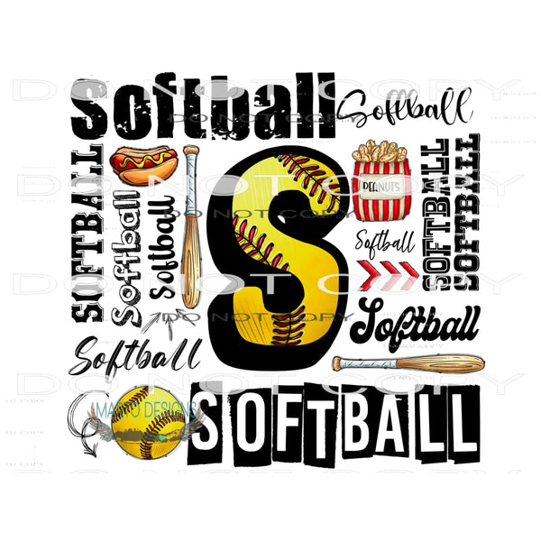 Softball #10685 Sublimation transfers - Heat Transfer