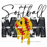 Softball Mom #7309 Sublimation transfers - Heat Transfer