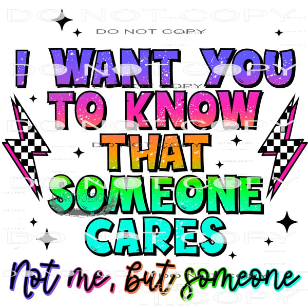 Someone Cares #11290 Sublimation transfer - Heat Transfer