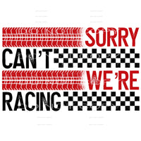 Sorry cant were racing # 715 Sublimation transfers - Heat