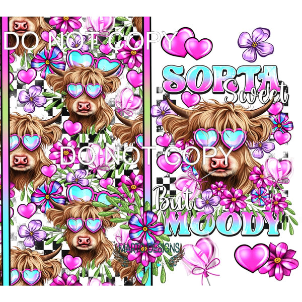 Sorta Sweet But Moody WRAP #9290 Sublimation transfers -