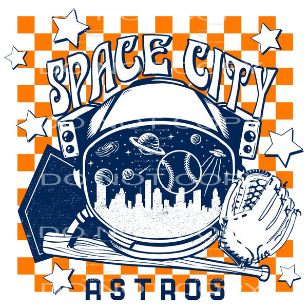 Space city Astros # 340 Sublimation transfers - Heat