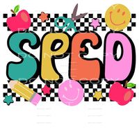 Sped #4598 Sublimation transfers - Heat Transfer Graphic Tee