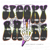 Spooky Babe #7013 Sublimation transfers - Heat Transfer