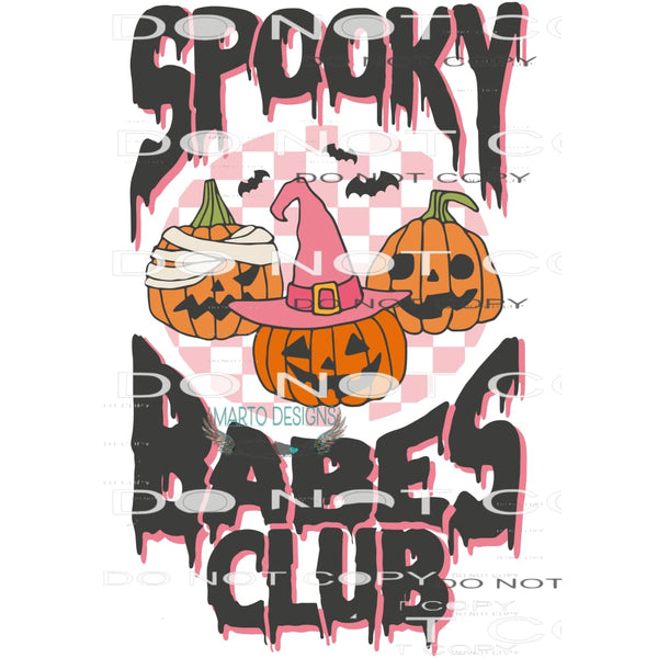 Spooky Babes Club #6187 Sublimation transfers - Heat
