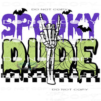 Spooky Dude #6087 Sublimation transfers - Heat Transfer