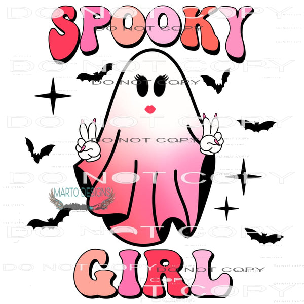 Spooky Gril #7264 Sublimation transfers - Heat Transfer