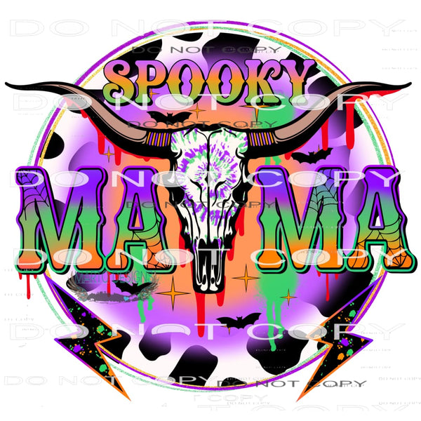 Spooky Mama #6852 Sublimation transfers - Heat Transfer