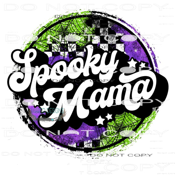 Spooky Mama #7074 Sublimation transfers - Heat Transfer