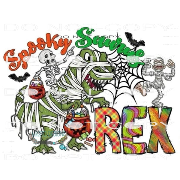 Spooky Squads Rex #6512 Sublimation transfers - Heat