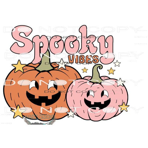 Spooky Vibes #6479 Sublimation transfers - Heat Transfer